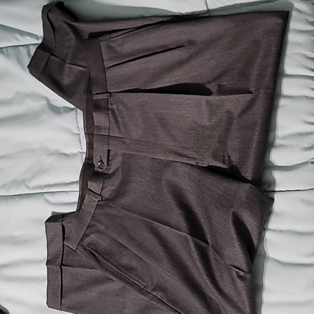Austin‎ Reed Super100 Traditional Charcoal Grey 100% Wool Trousers Men's 38x28